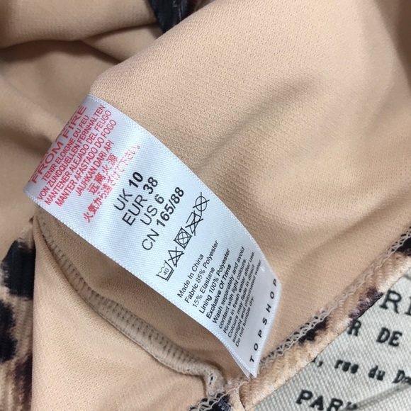 Topshop Swim Topshop Giraffe Print Ribbed Onepiece Swimsuit Poshmark